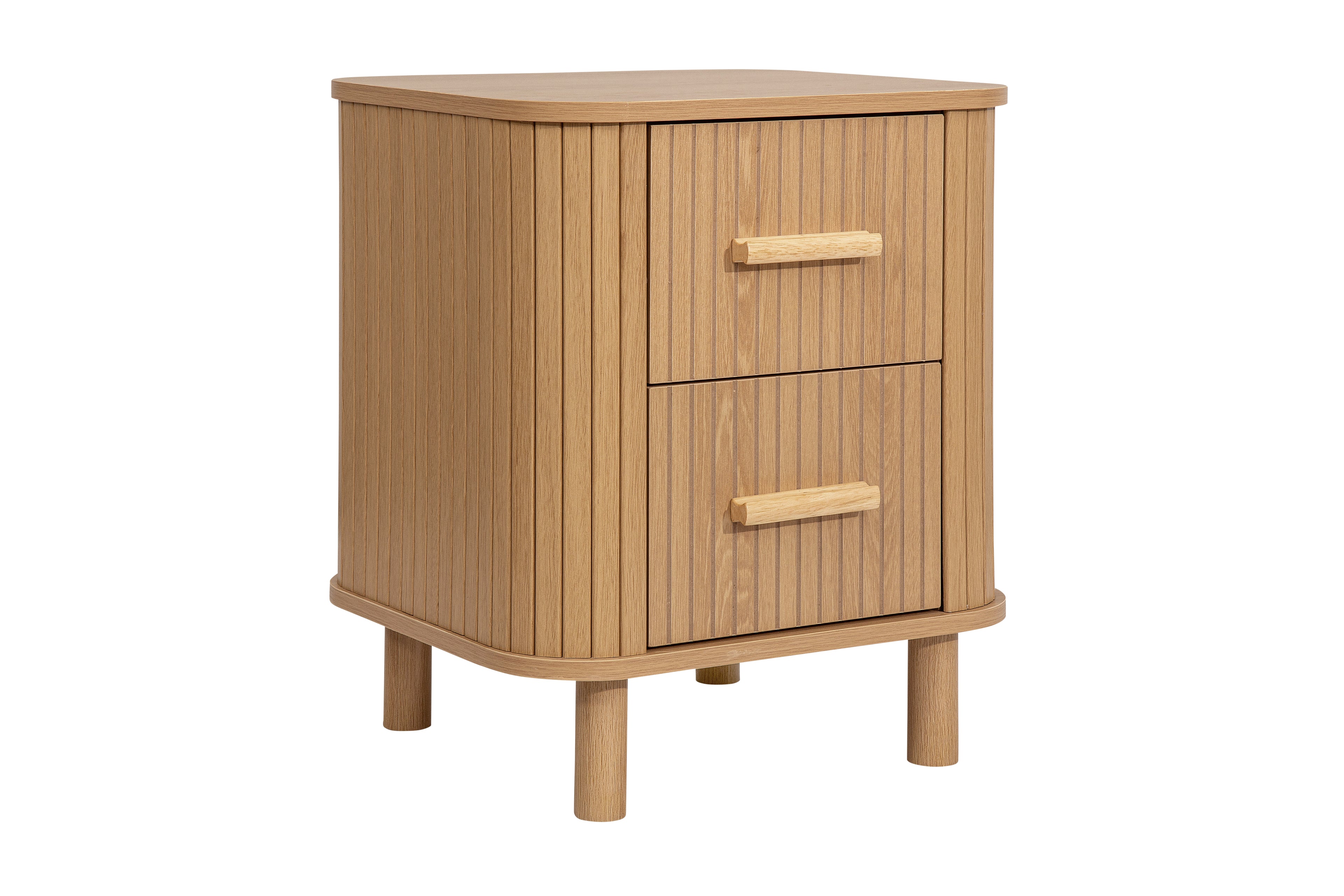 Axel 2 Drawer Fluted Bedside