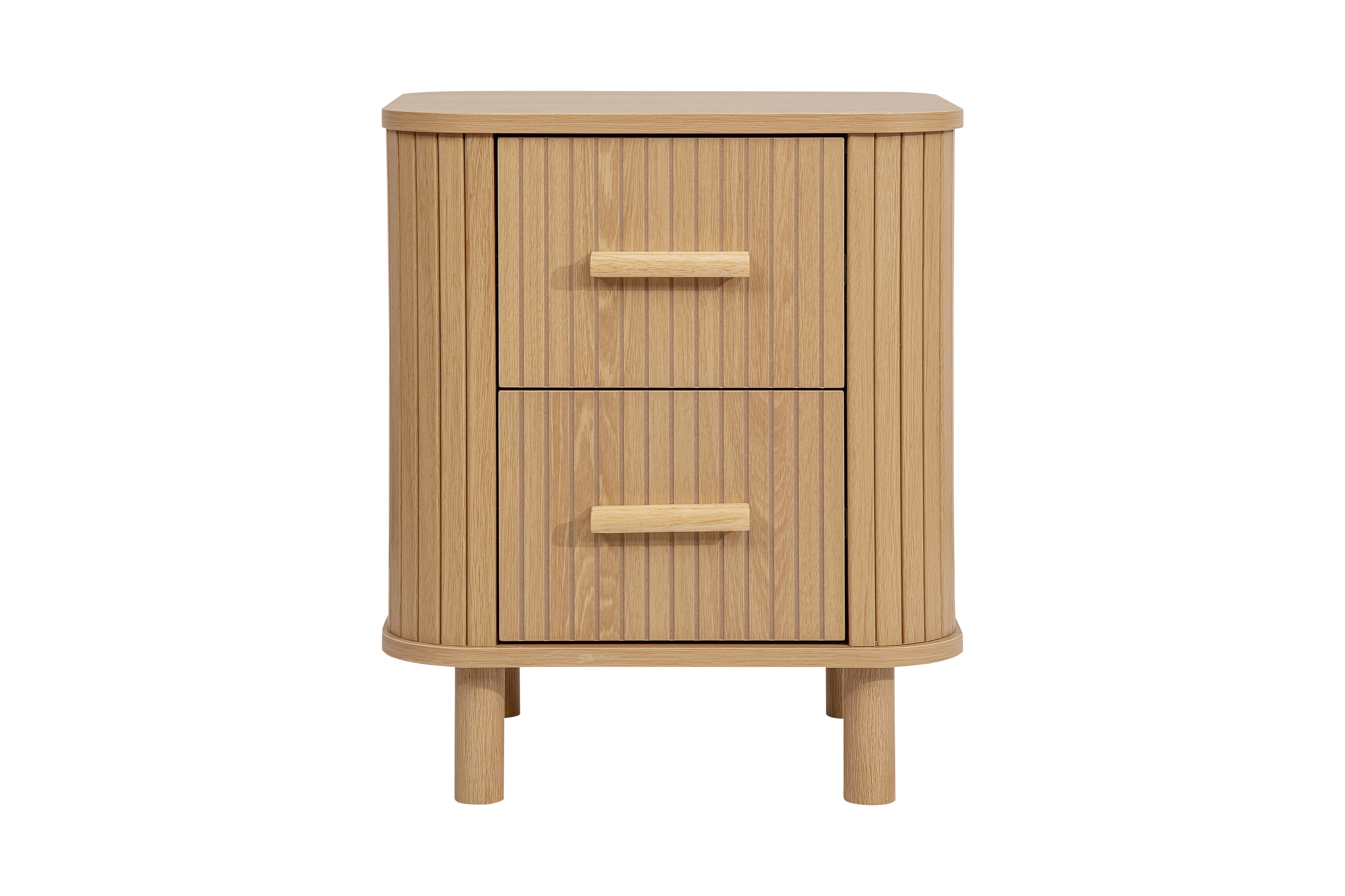 Axel 2 Drawer Fluted Bedside