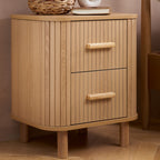 Axel 2 Drawer Fluted Bedside