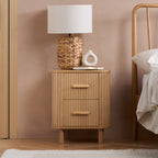 Axel 2 Drawer Fluted Bedside