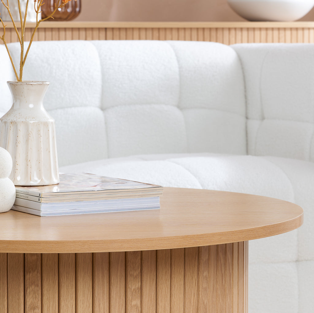 Axel Round Fluted Coffee Table