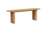 Axel Oval Fluted Dining Table With 2 Chairs And Bench