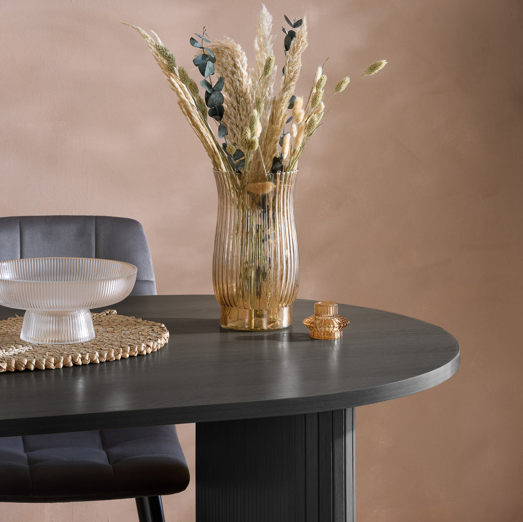 Axel Oval Fluted Dining Table