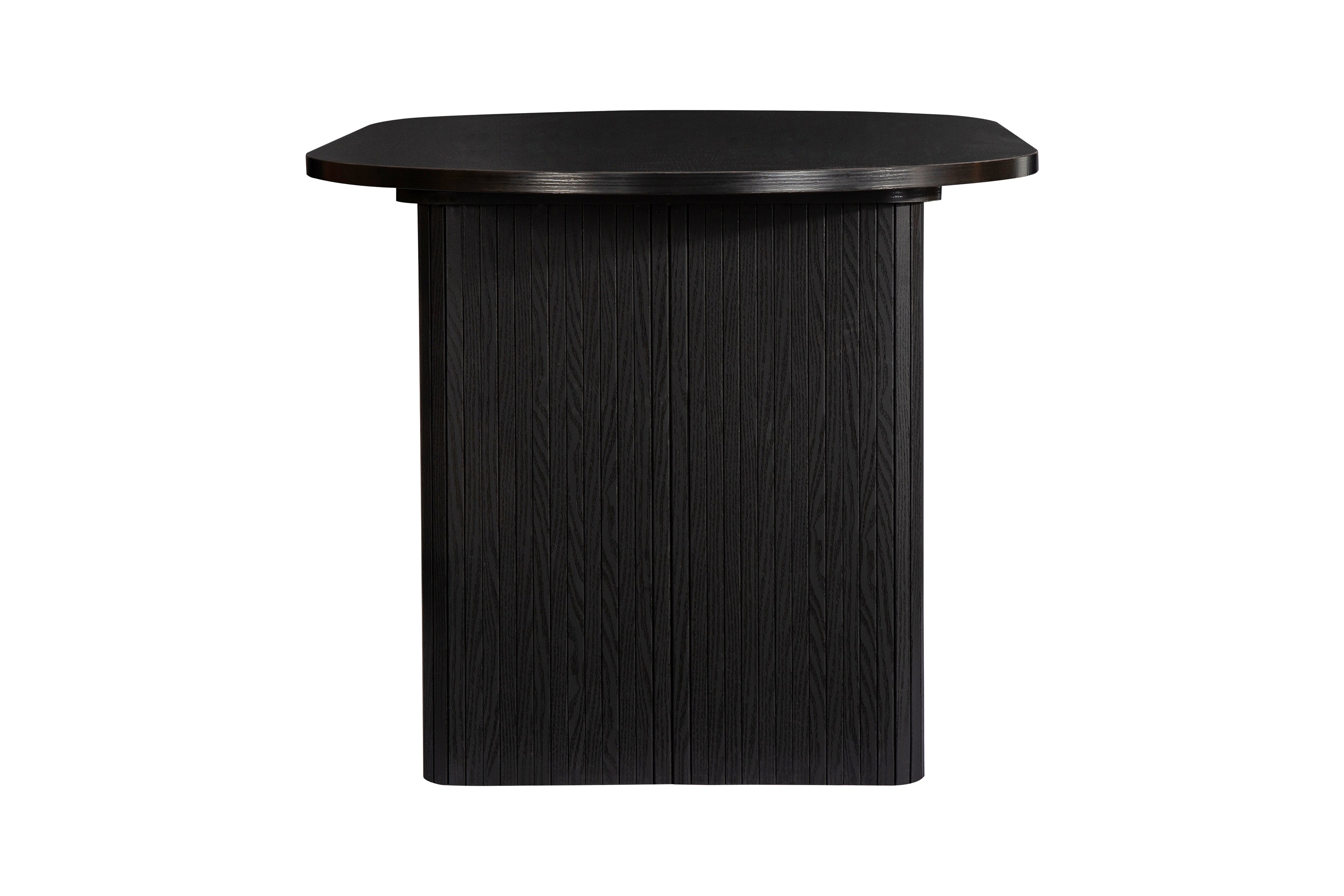 Axel Oval Fluted Dining Table With 2 Chairs And Bench