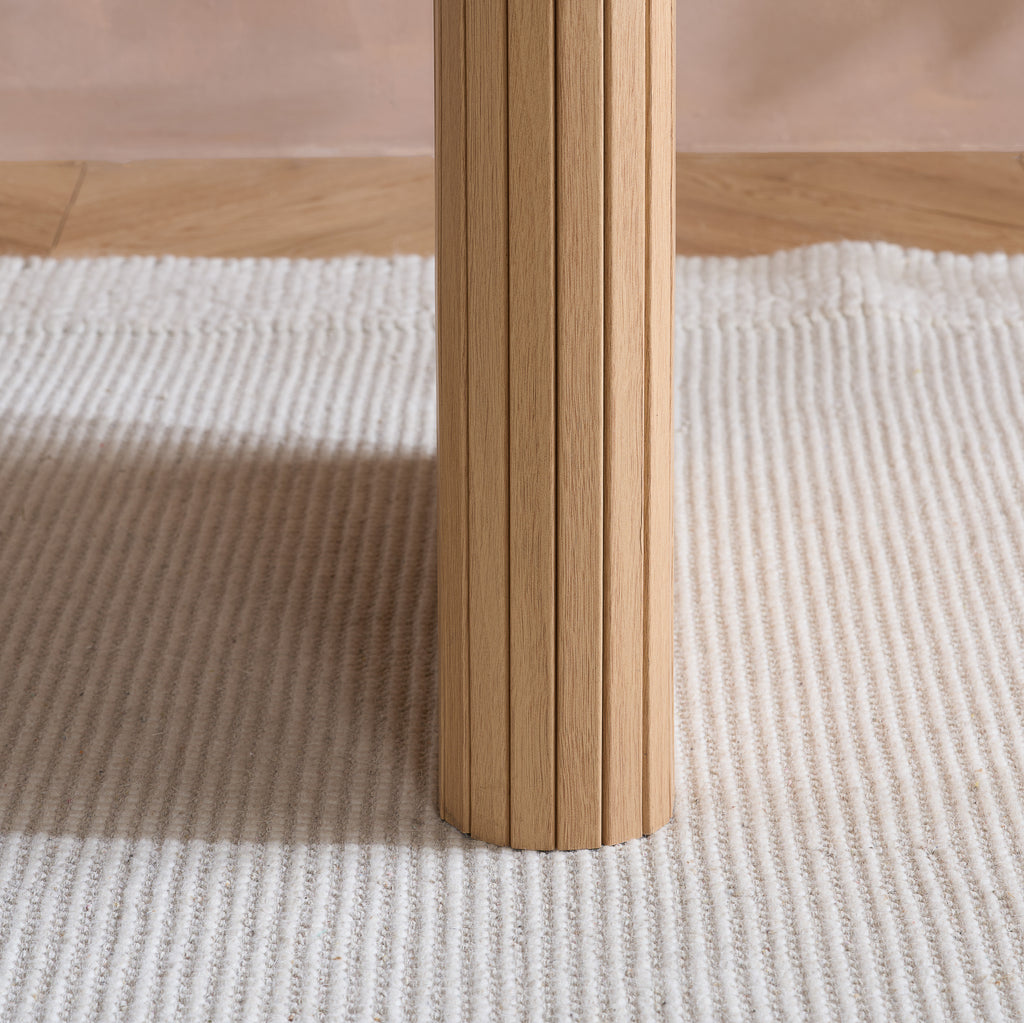 Axel Oval Fluted Dining Table