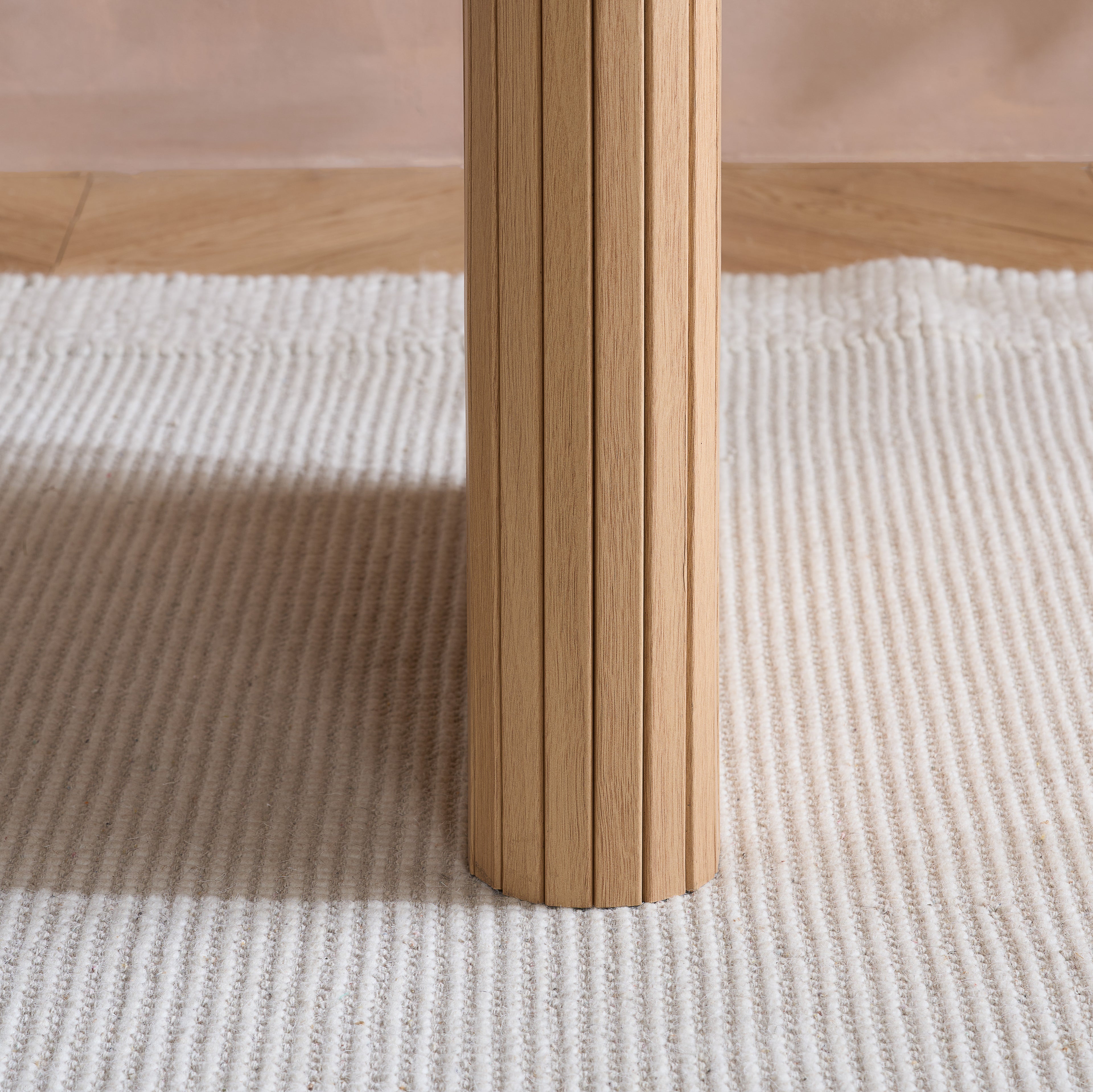 Axel Oval Fluted Dining Table