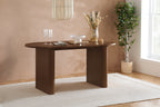 Axel Oval Fluted Dining Table