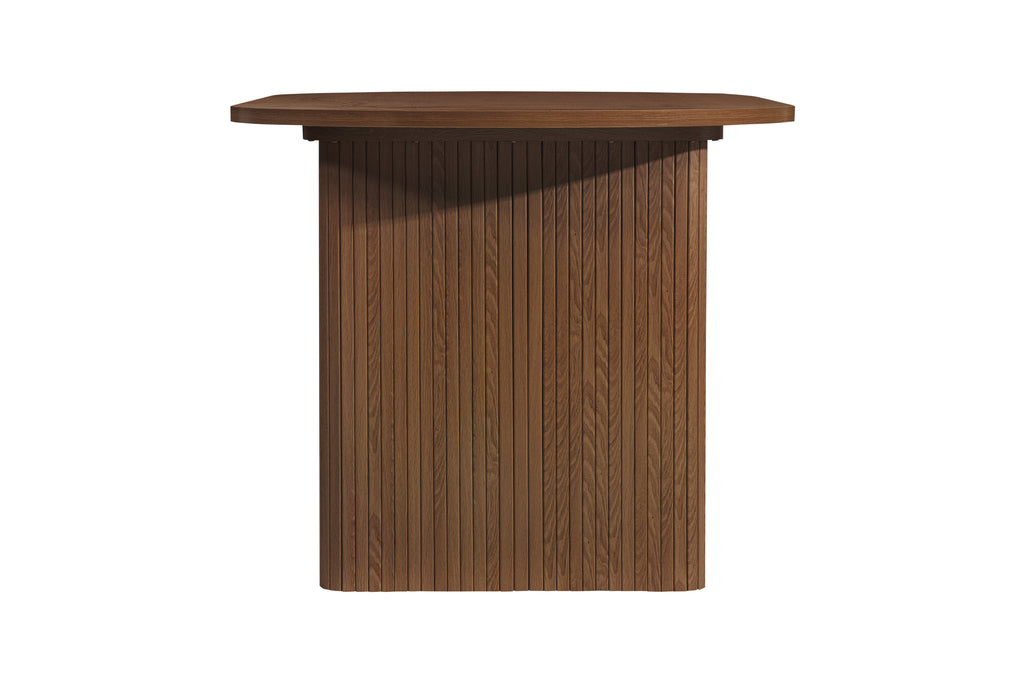 Axel Oval Fluted Dining Table With 2 Chairs And Bench