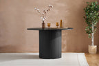 Axel Round Fluted Dining Table with 4 Chairs