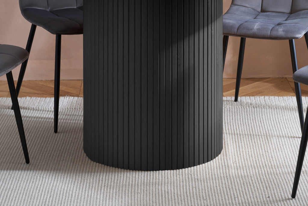 Axel Round Fluted Dining Table