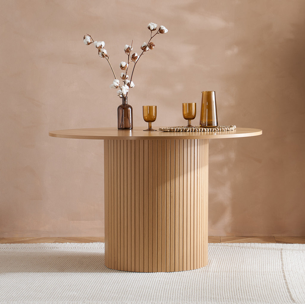 Axel Round Fluted Dining Table