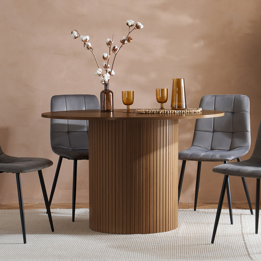 Axel Round Fluted Dining Table