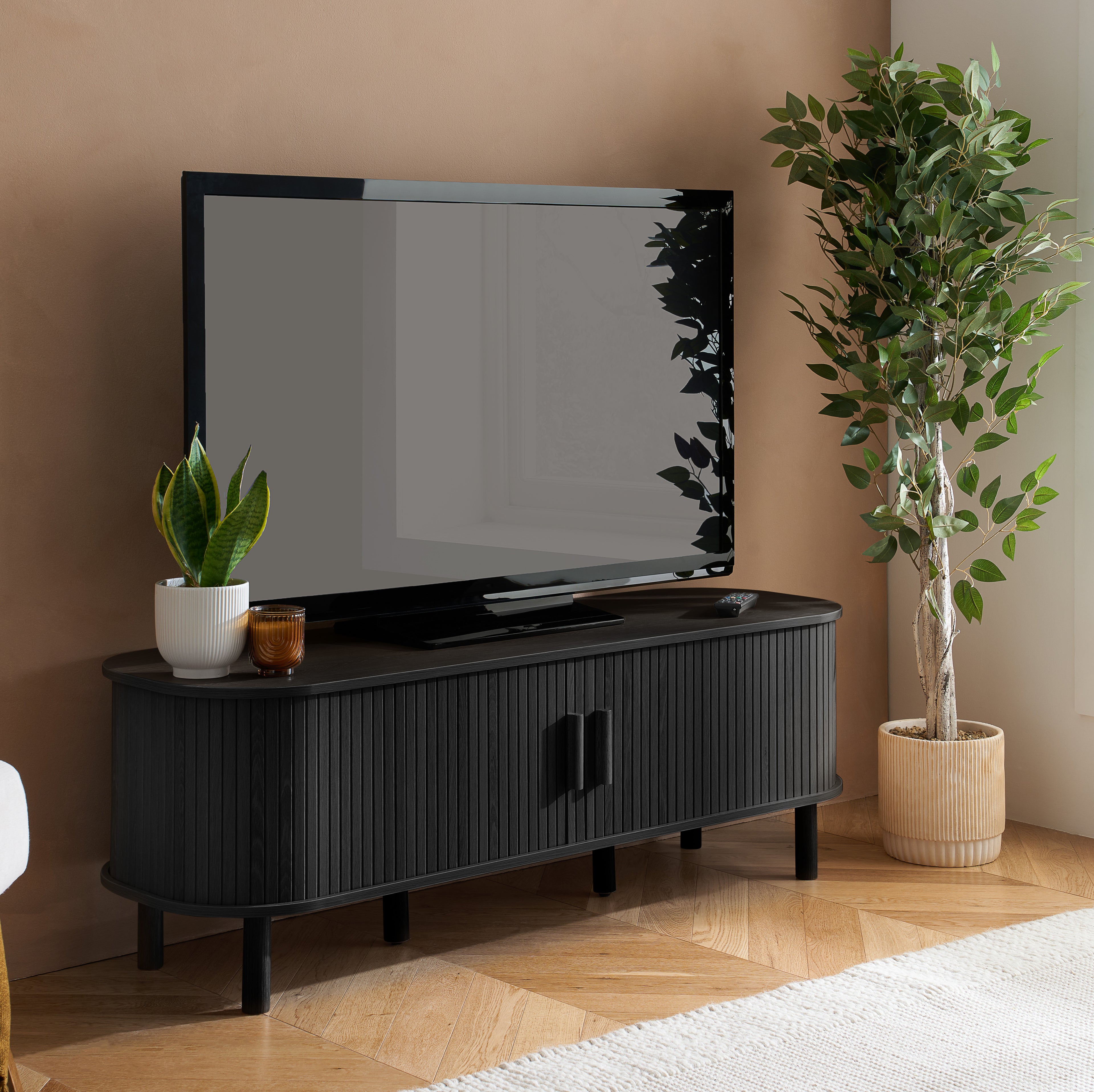 Axel Fluted Small TV Unit