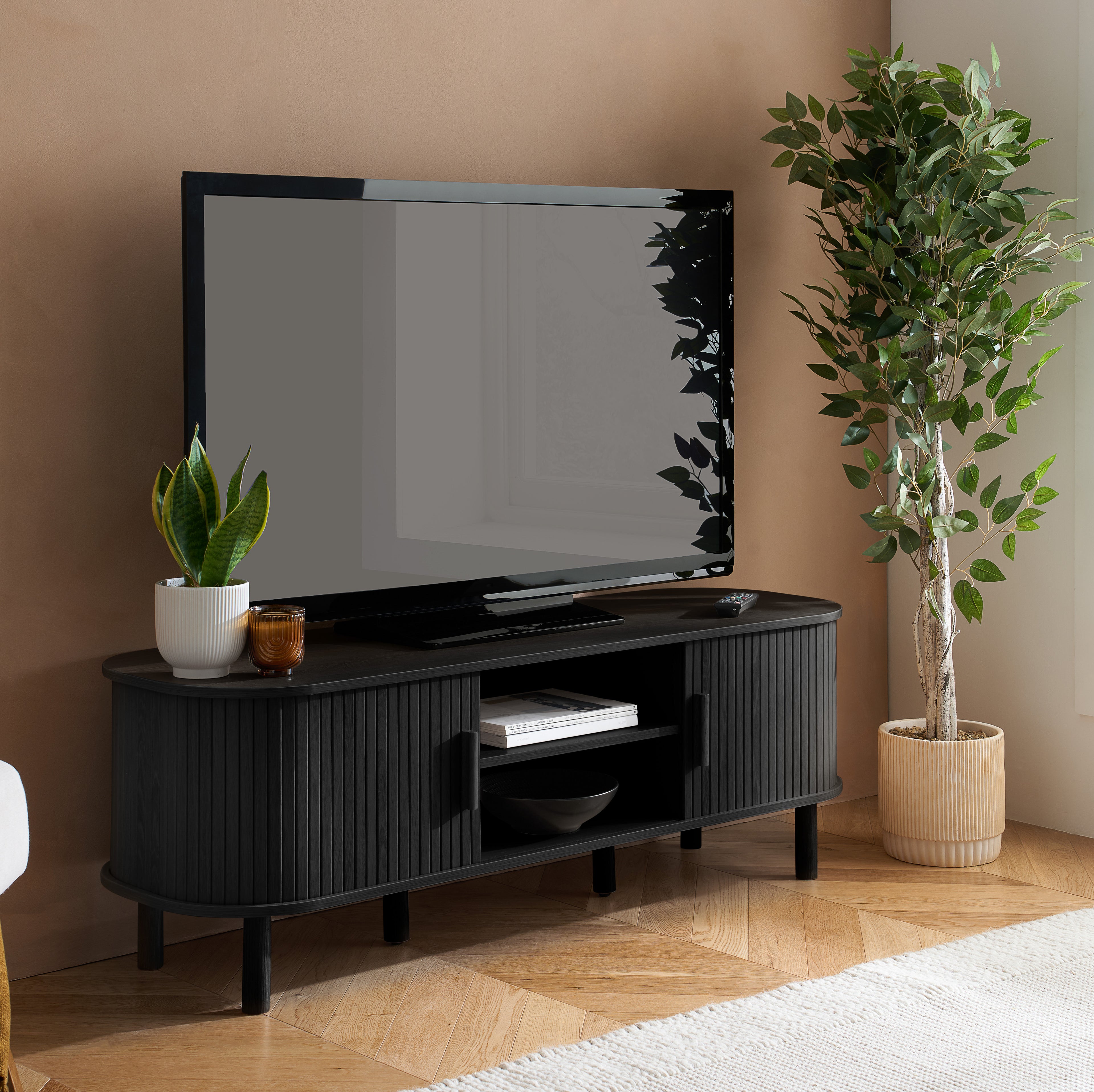 Axel Fluted Small TV Unit