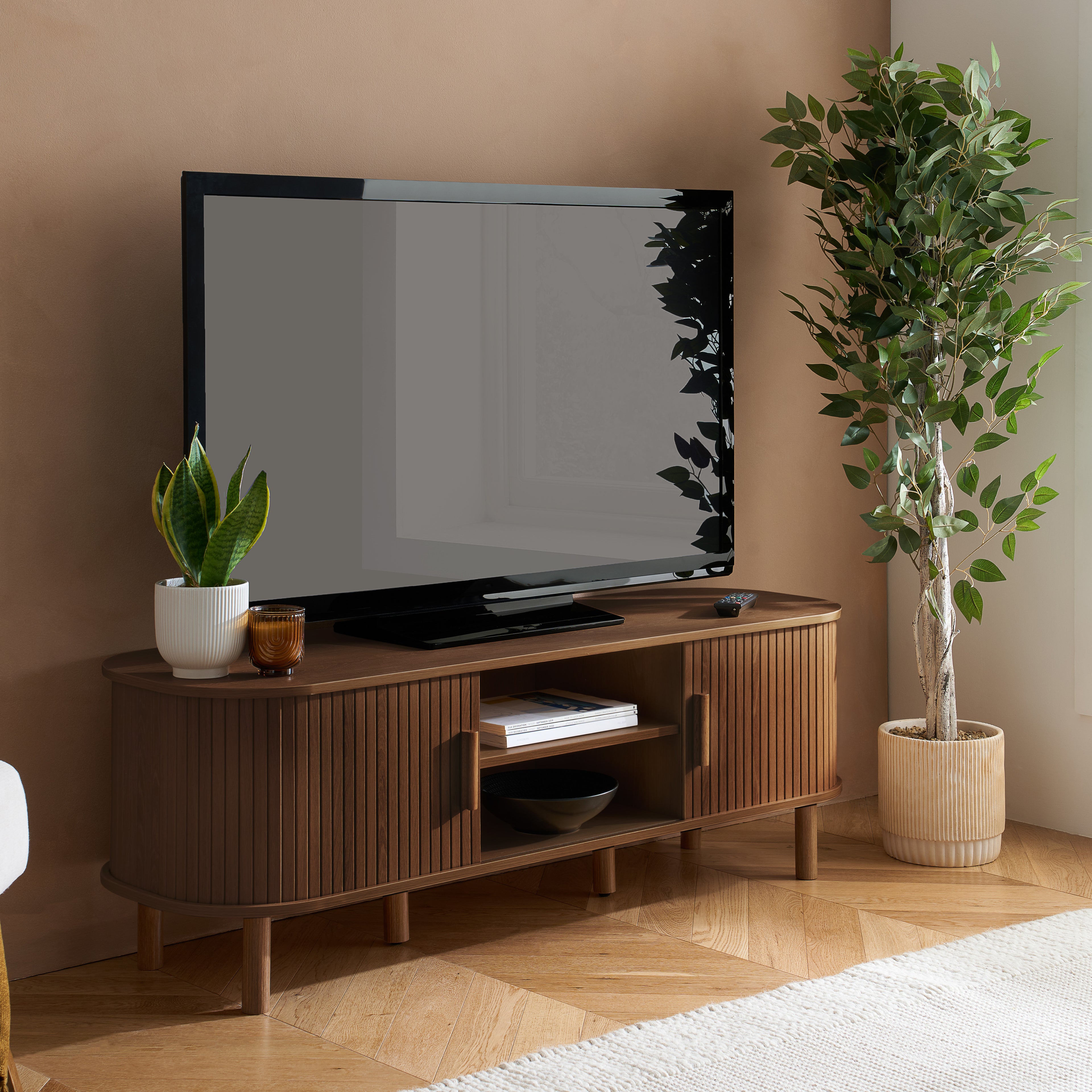 Axel Fluted Small TV Unit
