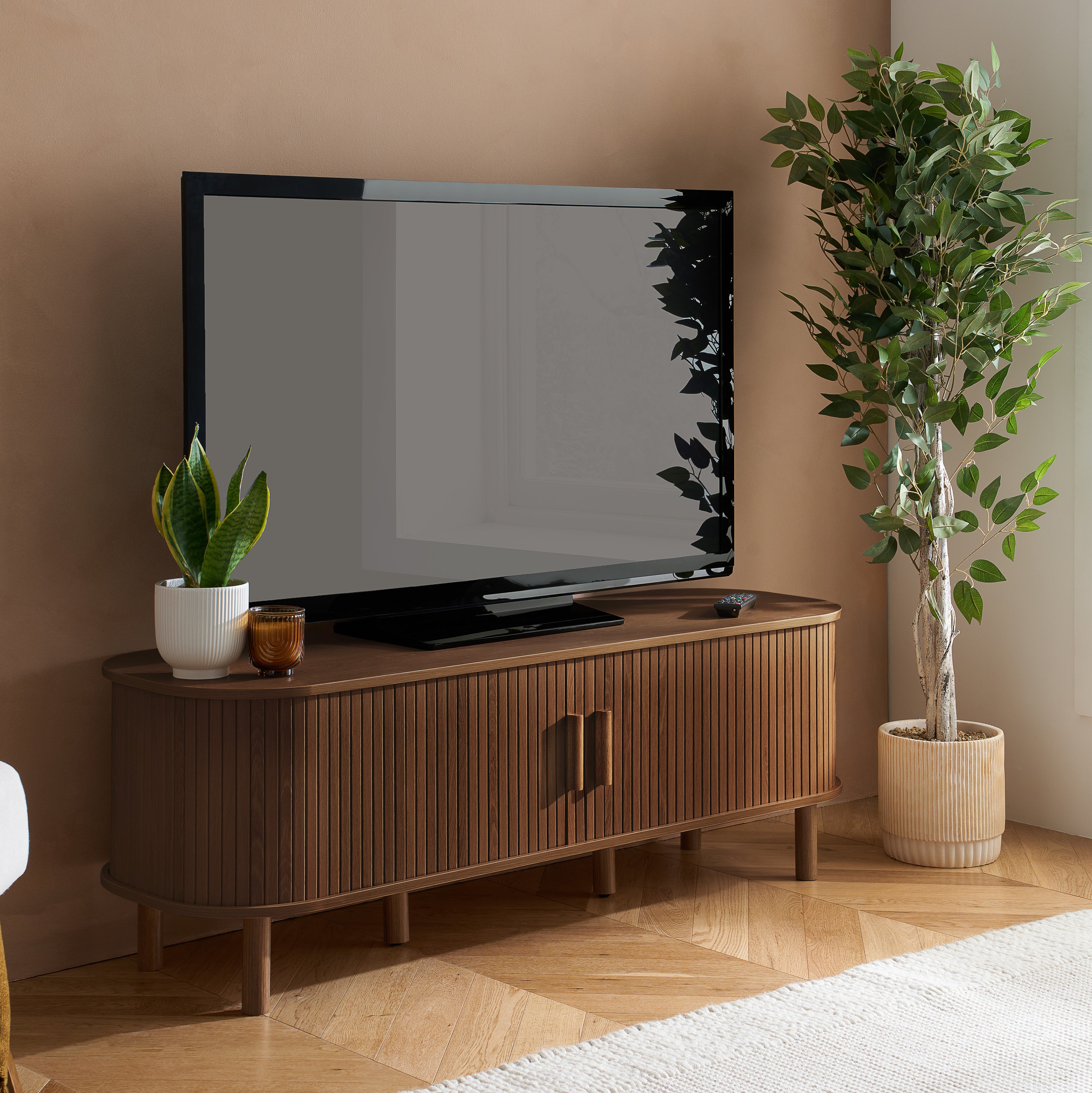 Axel Fluted Small TV Unit