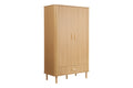 Axel 2 Door 1 Drawer Fluted Wardrobe