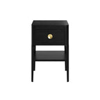 Amelie Bedside Black One Drawer