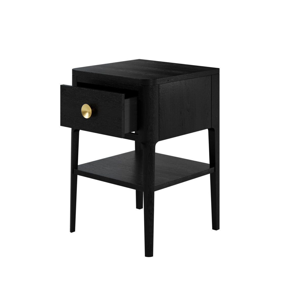 Amelie Bedside Black One Drawer