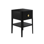 Amelie Bedside Black One Drawer