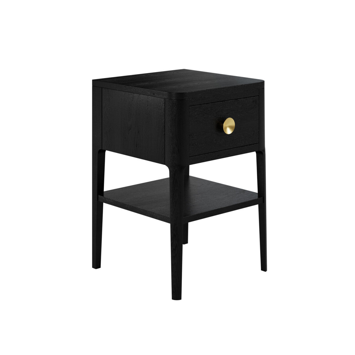 Amelie Bedside Black One Drawer