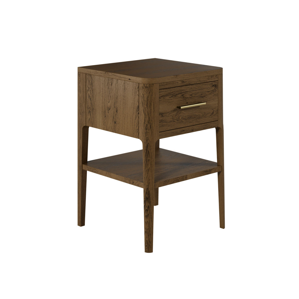 Amelie Bedside Brown one Drawer