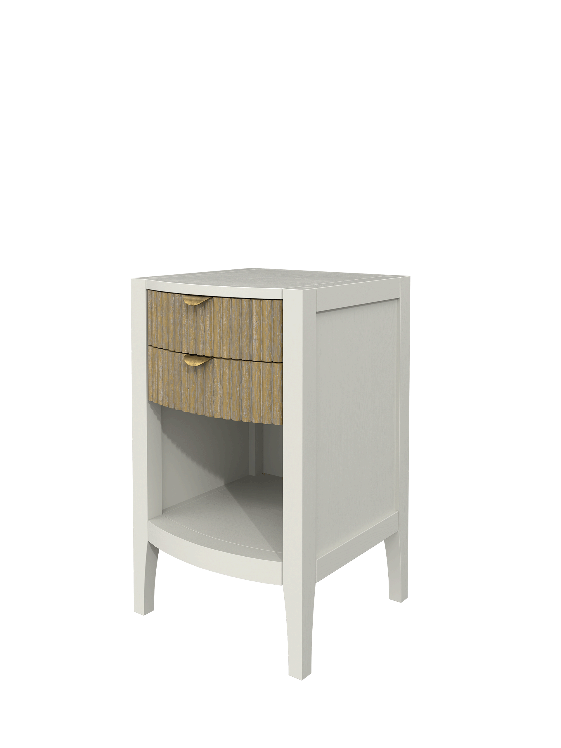 Abbeydale Soft Natural 2 Drawer Bedside Table