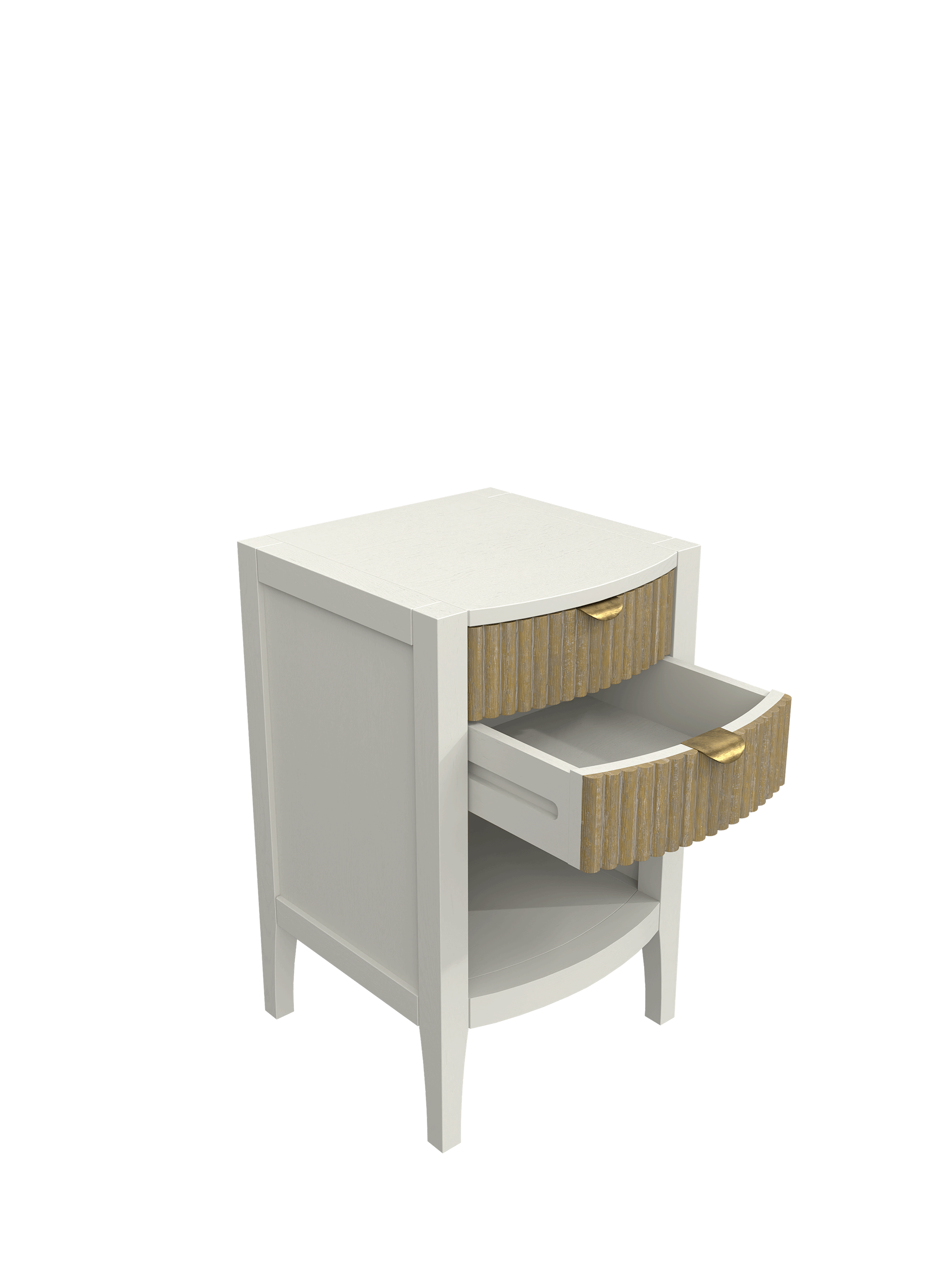 Abbeydale Soft Natural 2 Drawer Bedside Table