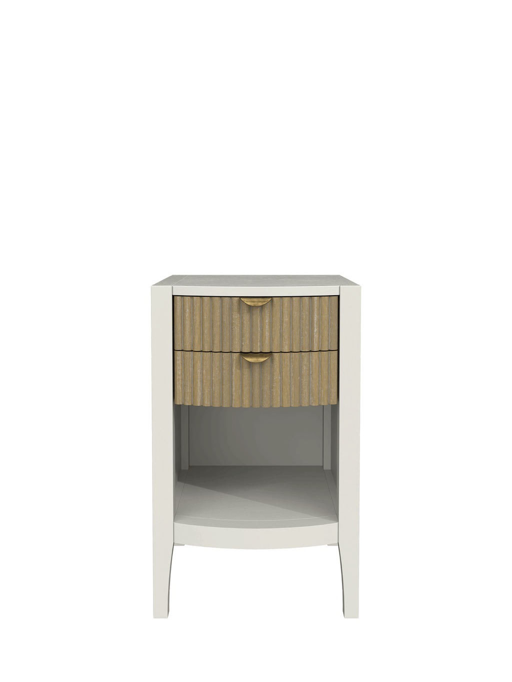 Abbeydale Soft Natural 2 Drawer Bedside Table