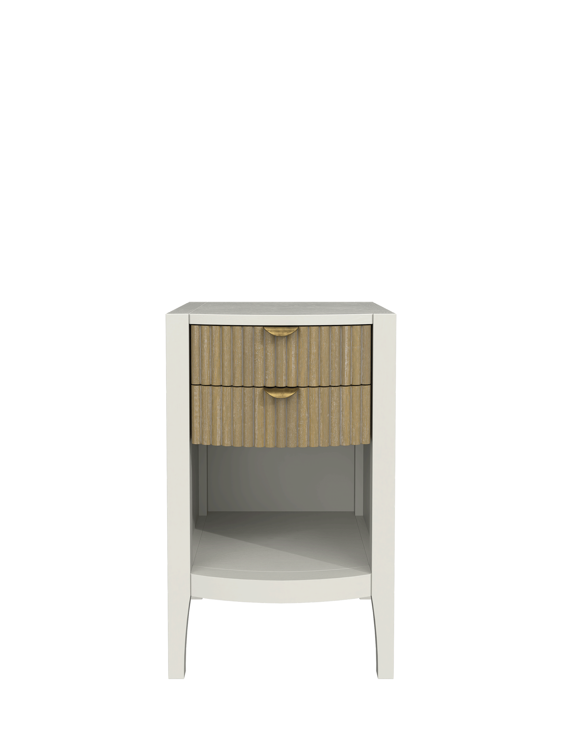 Abbeydale Soft Natural 2 Drawer Bedside Table