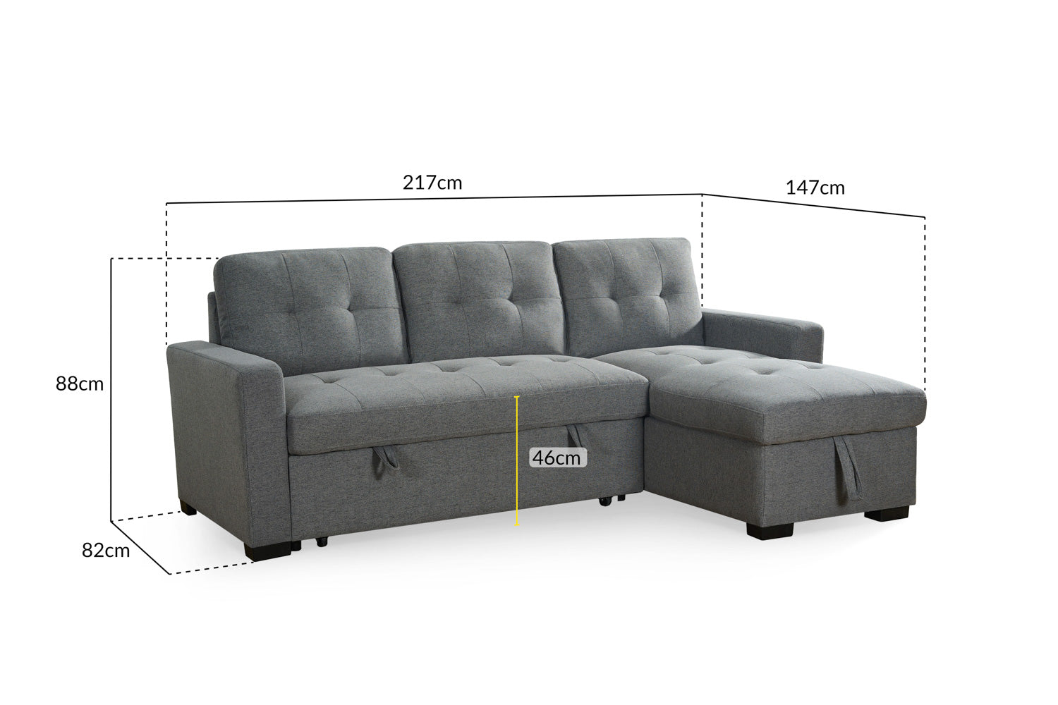 Alder Sofa Bed Grey