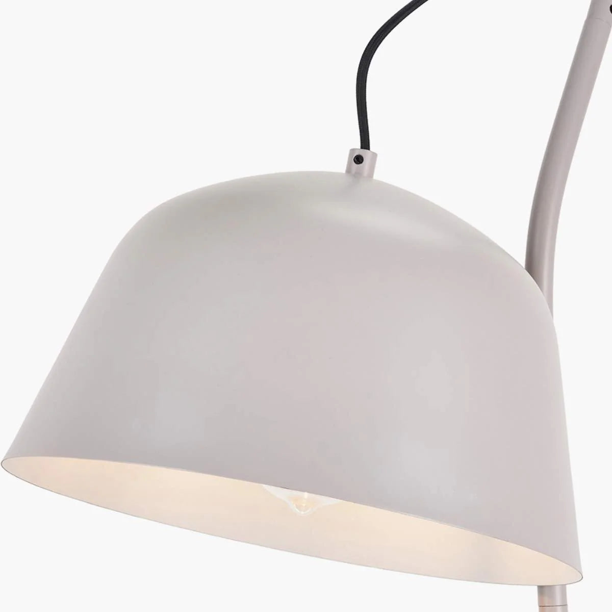 Amalie Grey Metal Retro Task Floor Lamp