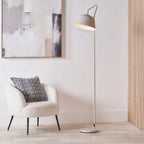 Amalie Grey Metal Retro Task Floor Lamp