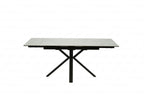 Amari Large Extending Table Grey Ceramic Marble