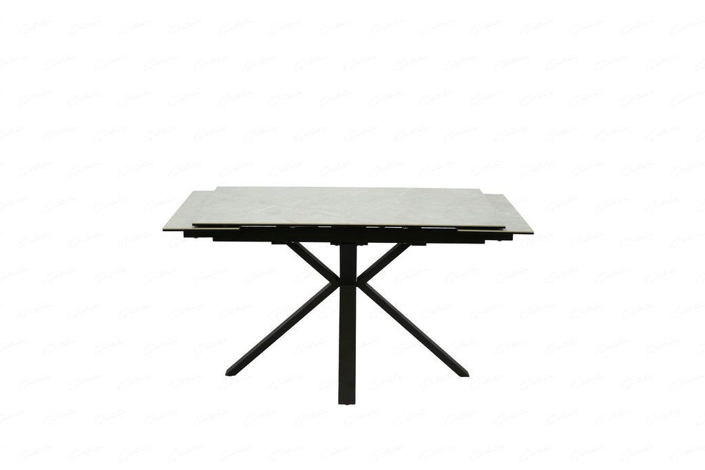 Amari Large Extending Table Grey Ceramic Marble