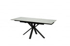 Amari Small Extending Table Grey Ceramic Marble