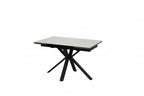 Amari Small Extending Table Grey Ceramic Marble
