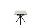Amari Small Extending Table Grey Ceramic Marble