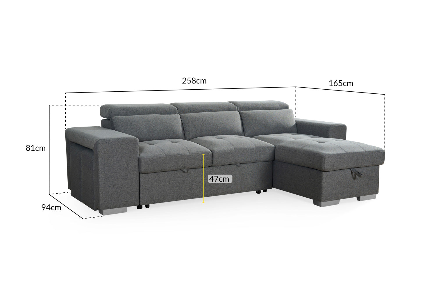 Artemis Sofabed Grey