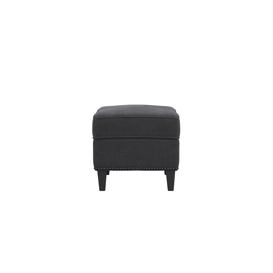 ATTICUS ANTHRACITE FOOTSTOOL