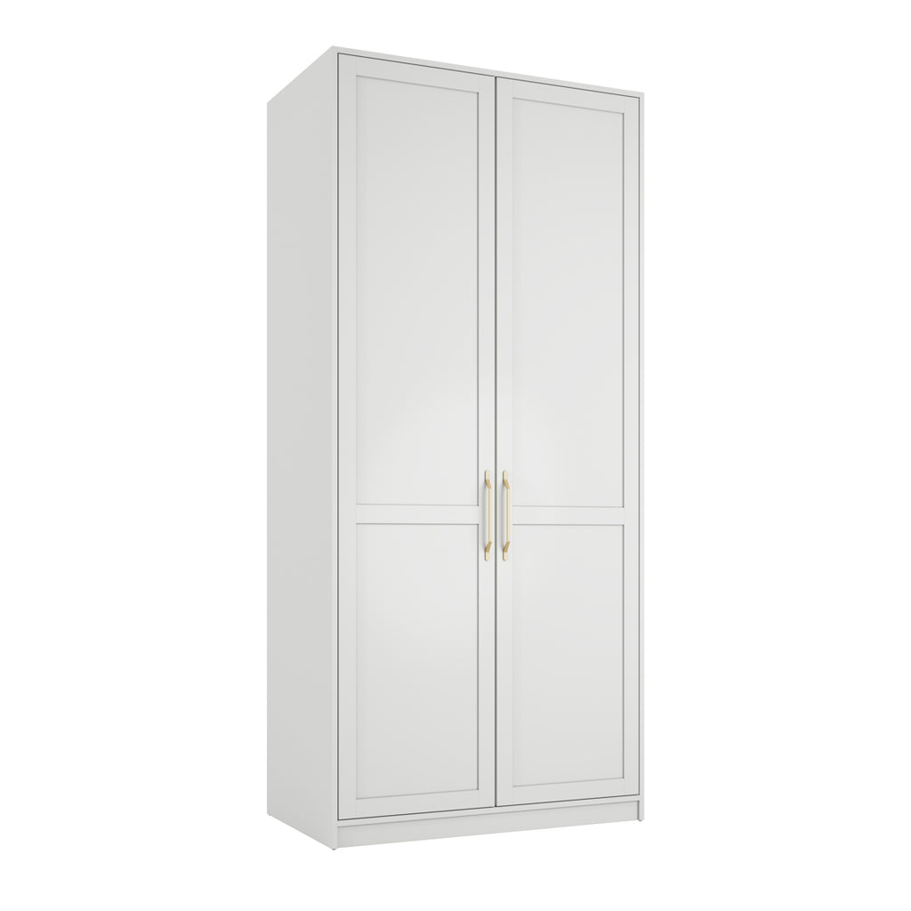 AUSTEN WHITE 2 DOOR WARDROBE