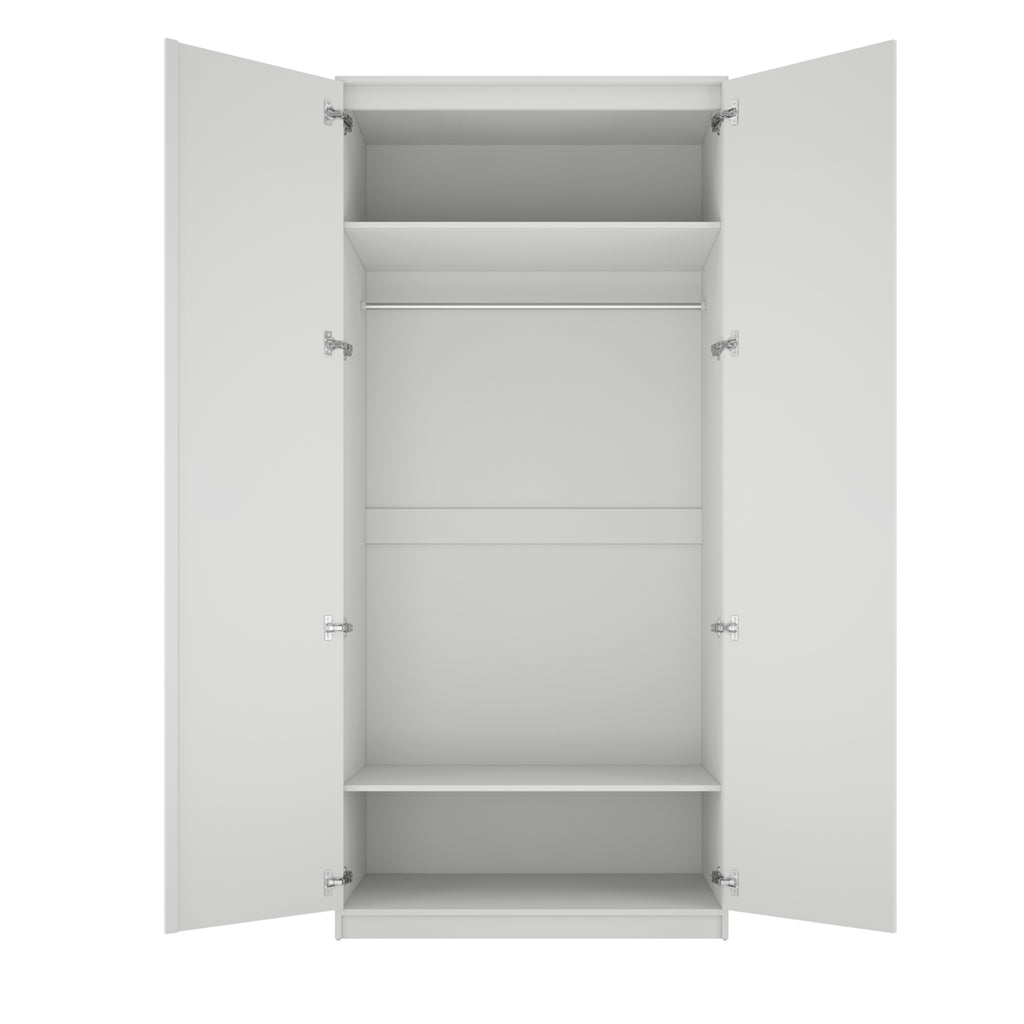 AUSTEN WHITE 2 DOOR WARDROBE