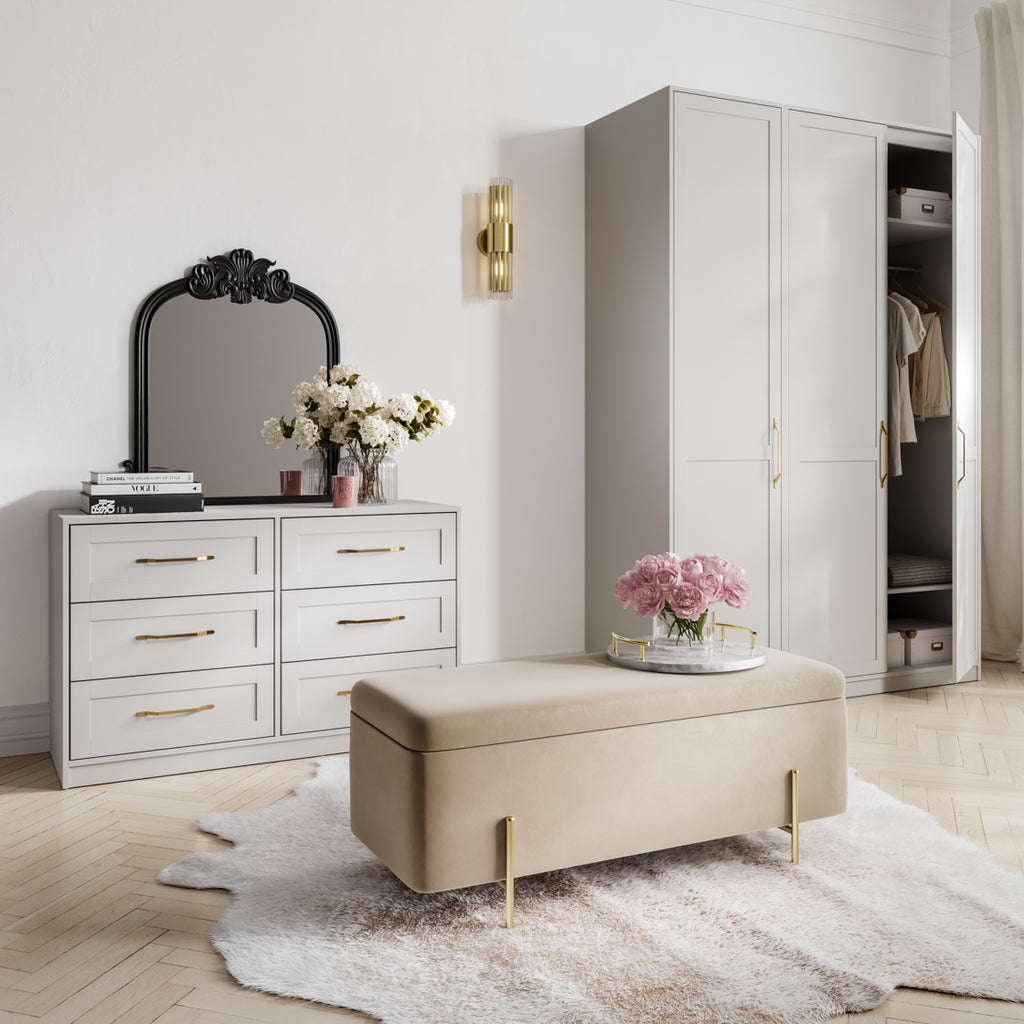 AUSTEN WHITE 2 DOOR WARDROBE