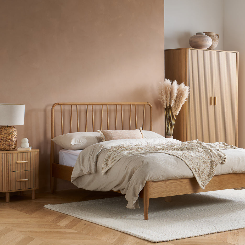 Axel 2 Drawer Fluted Bedside