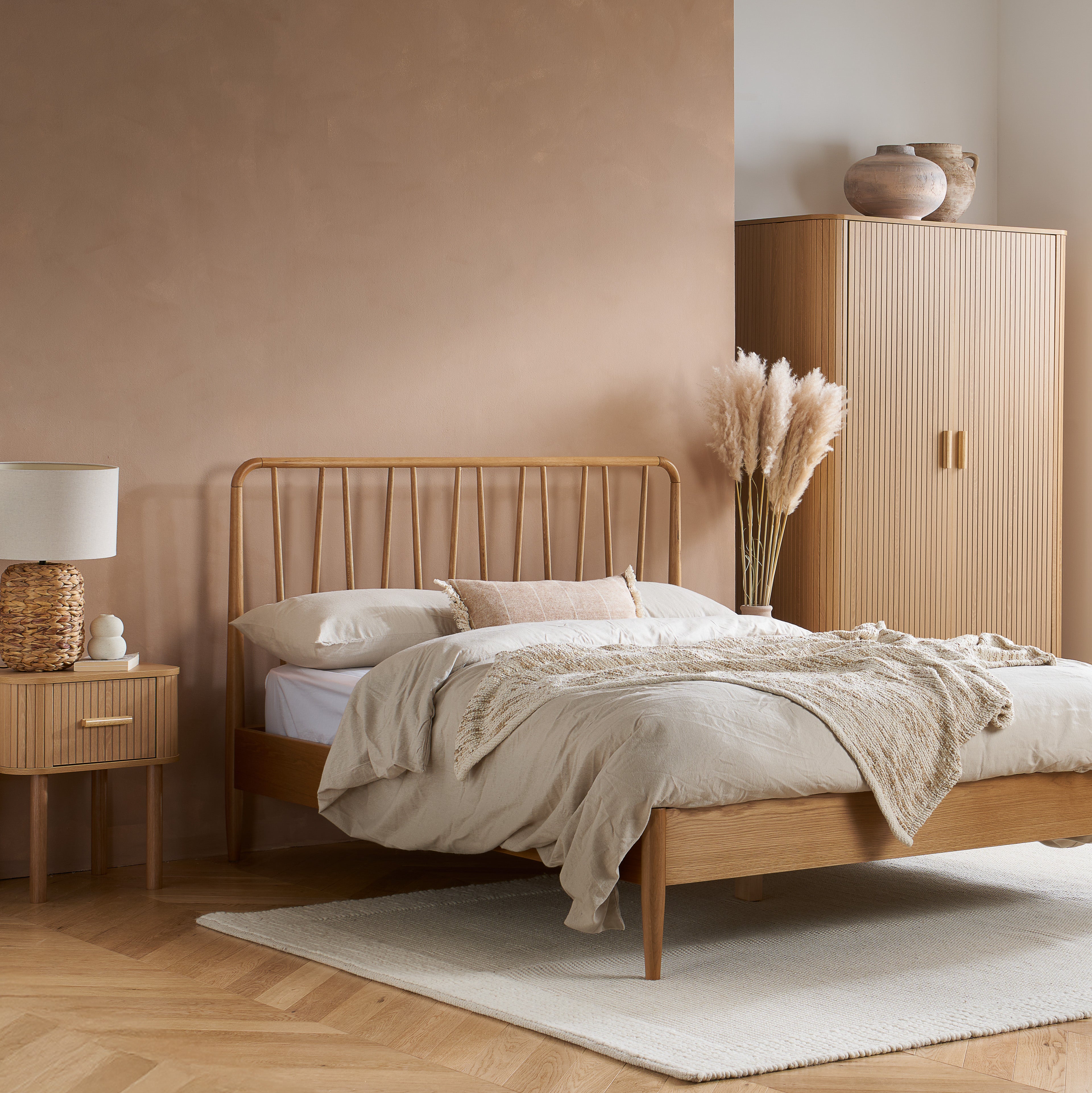 Axel 1 Drawer Fluted Bedside