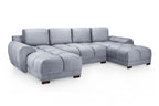 Azzuro Sofa Grey U Shape Corner