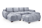Azzuro Sofa Grey U Shape Corner