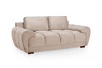 Azzuro Sofa Mocha 3 Seater