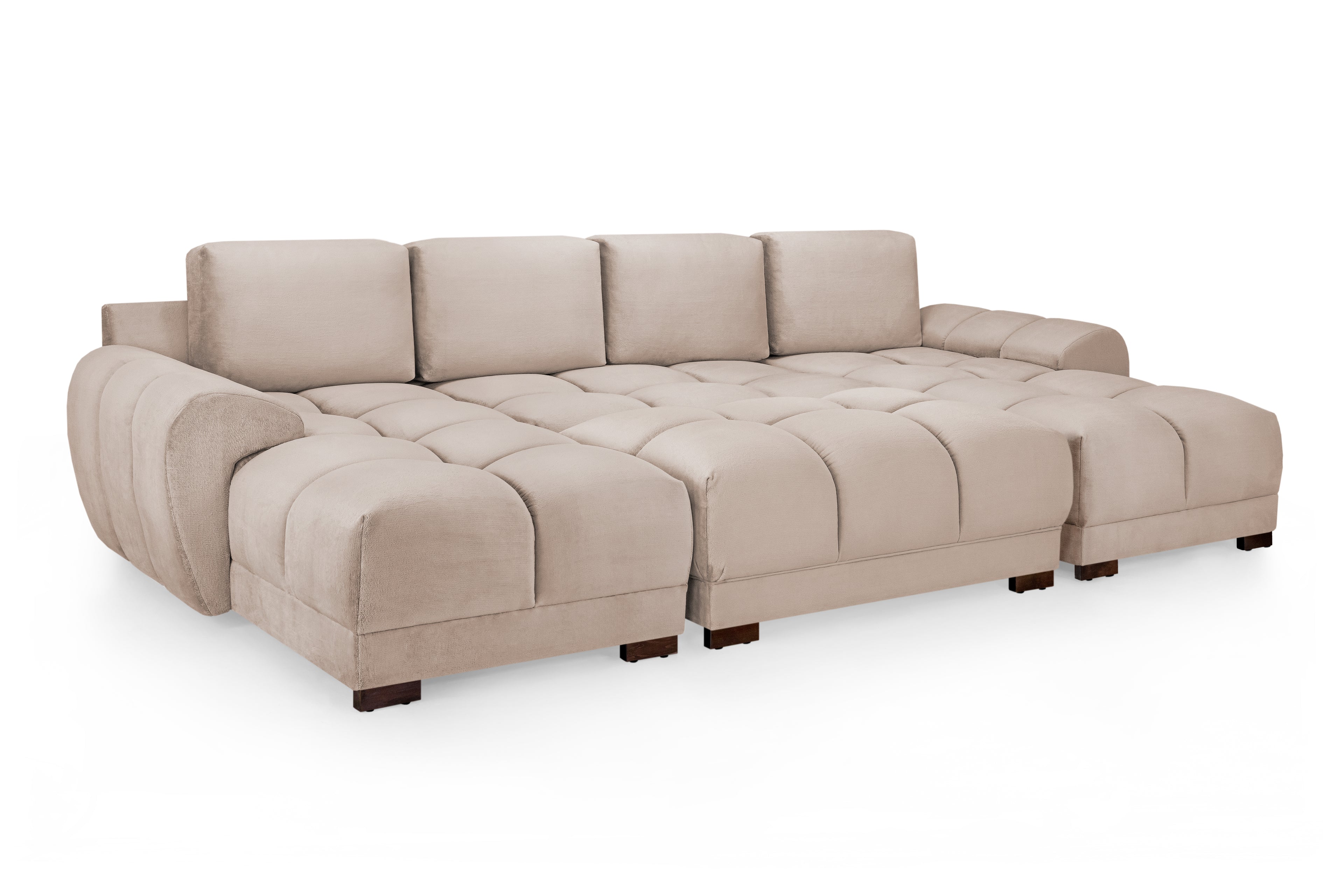 Azzuro Sofa Mocha U Shape Corner Morgan | Malvern | Somerford | Calix | Euphoria | Plush Style