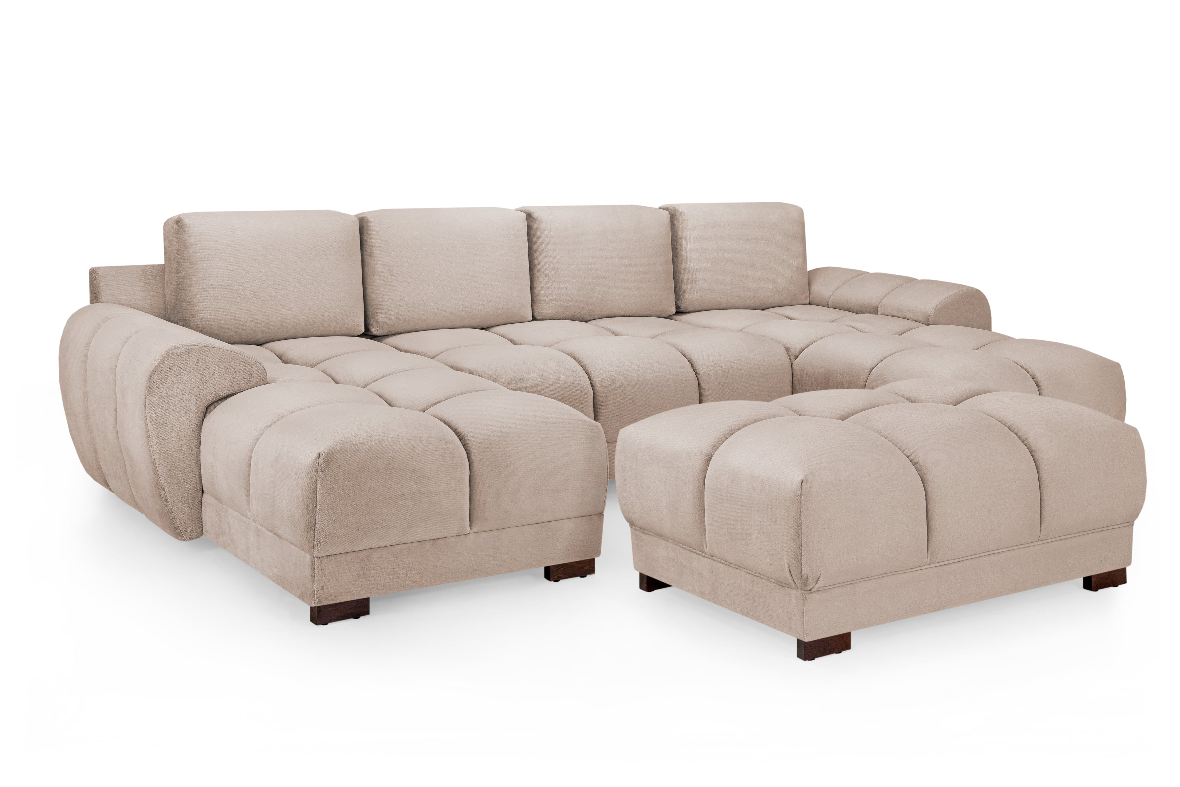 Azzuro Sofa Mocha U Shape Corner Morgan | Malvern | Somerford | Calix | Euphoria | Plush Style